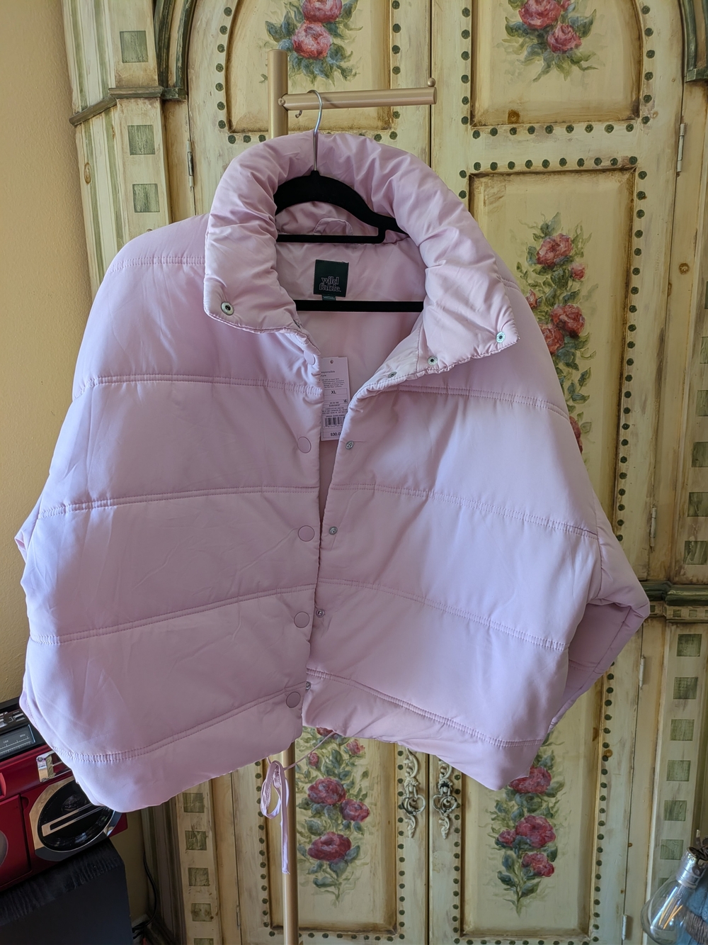 wild fable Light Pink Puffer Jacket Sx XL New